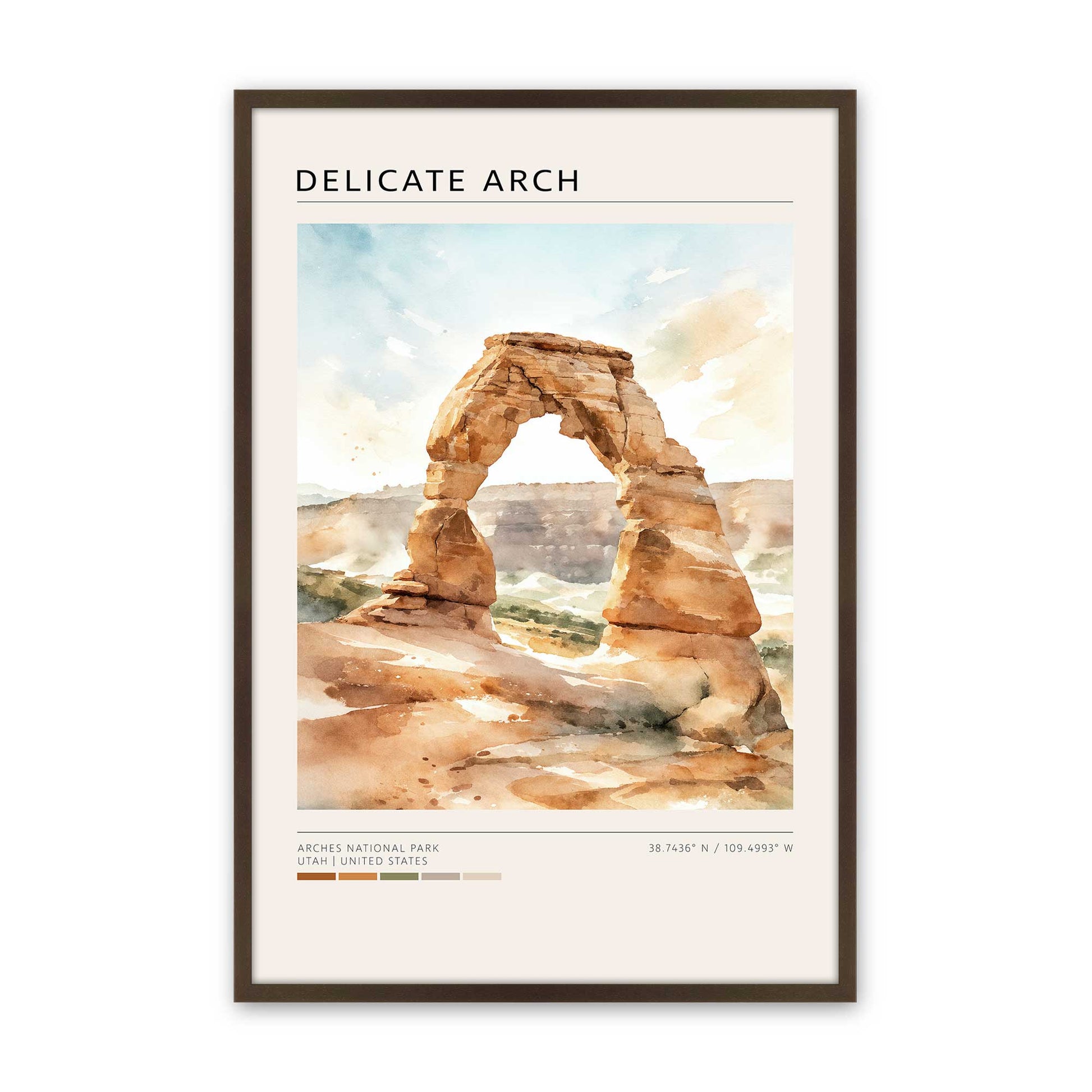 [Color:Belvinder Brown], Picture of art in a Belvinder Brown frame