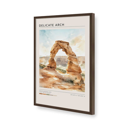 [Color:Brown], Picture of art in a Brown frame of the corner