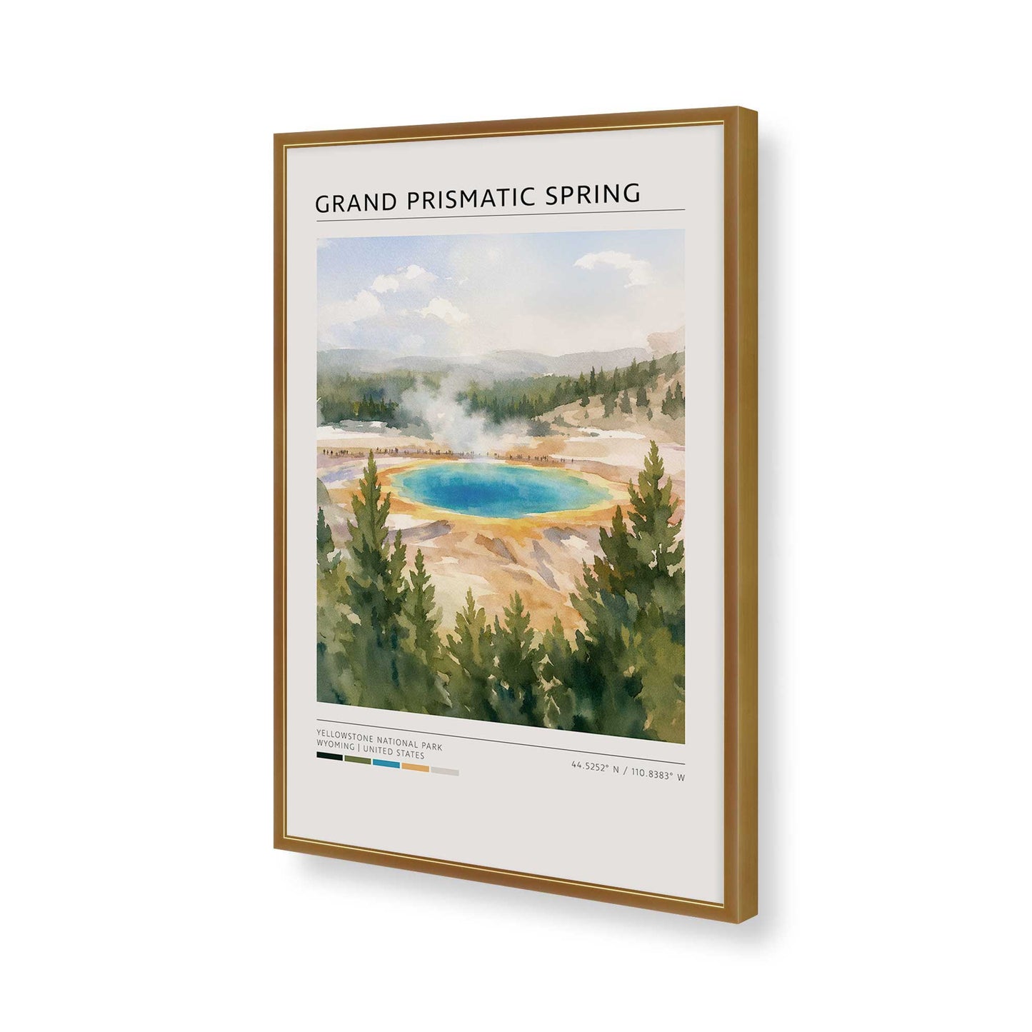 [Color:Polished Gold], Picture of art in a Polished Gold frame of the corner