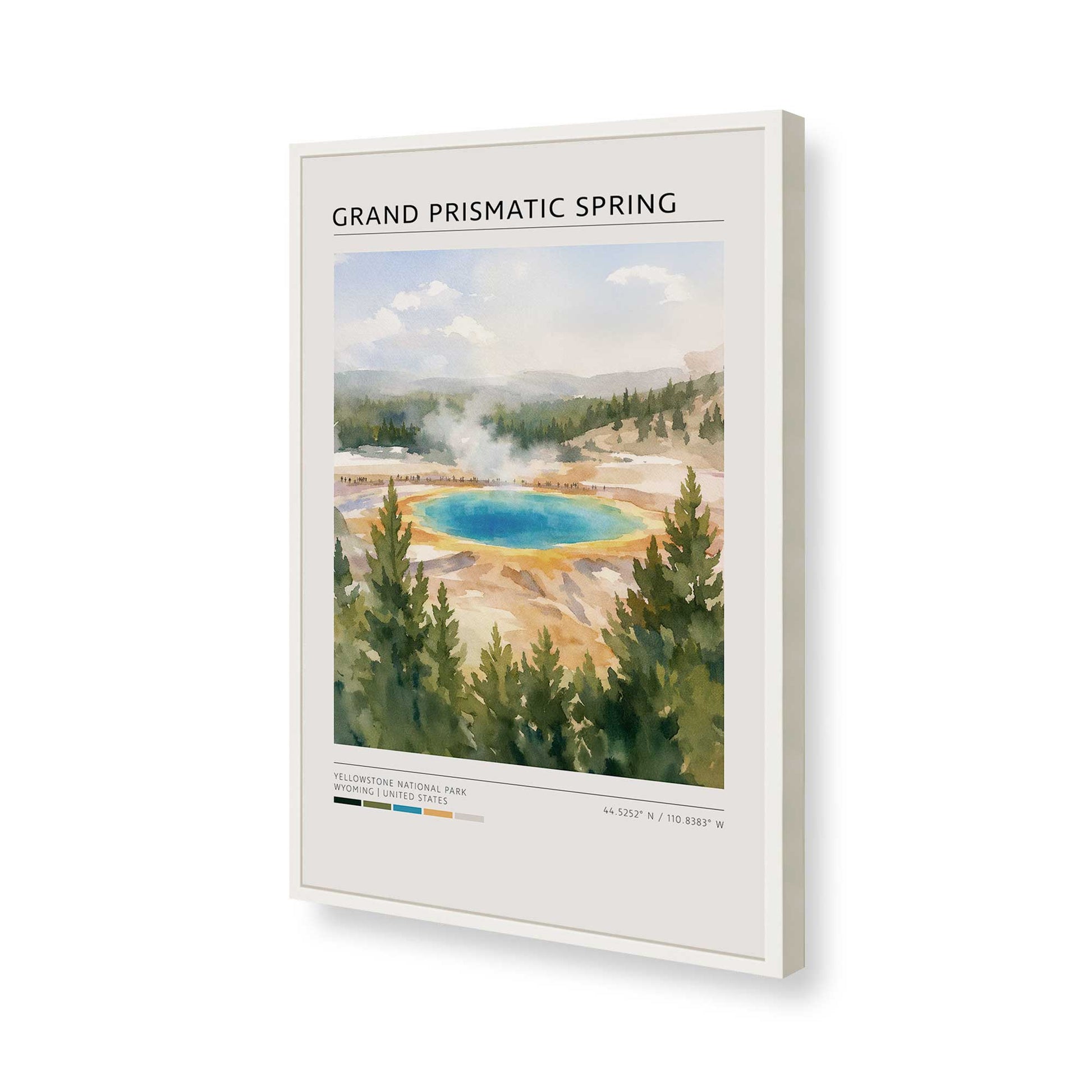 [Color:Opaque White], Picture of art in a Opaque White frame of the corner