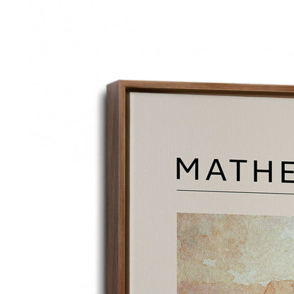 [Color:Walnut], Picture of art in a Walnut frame at an angle