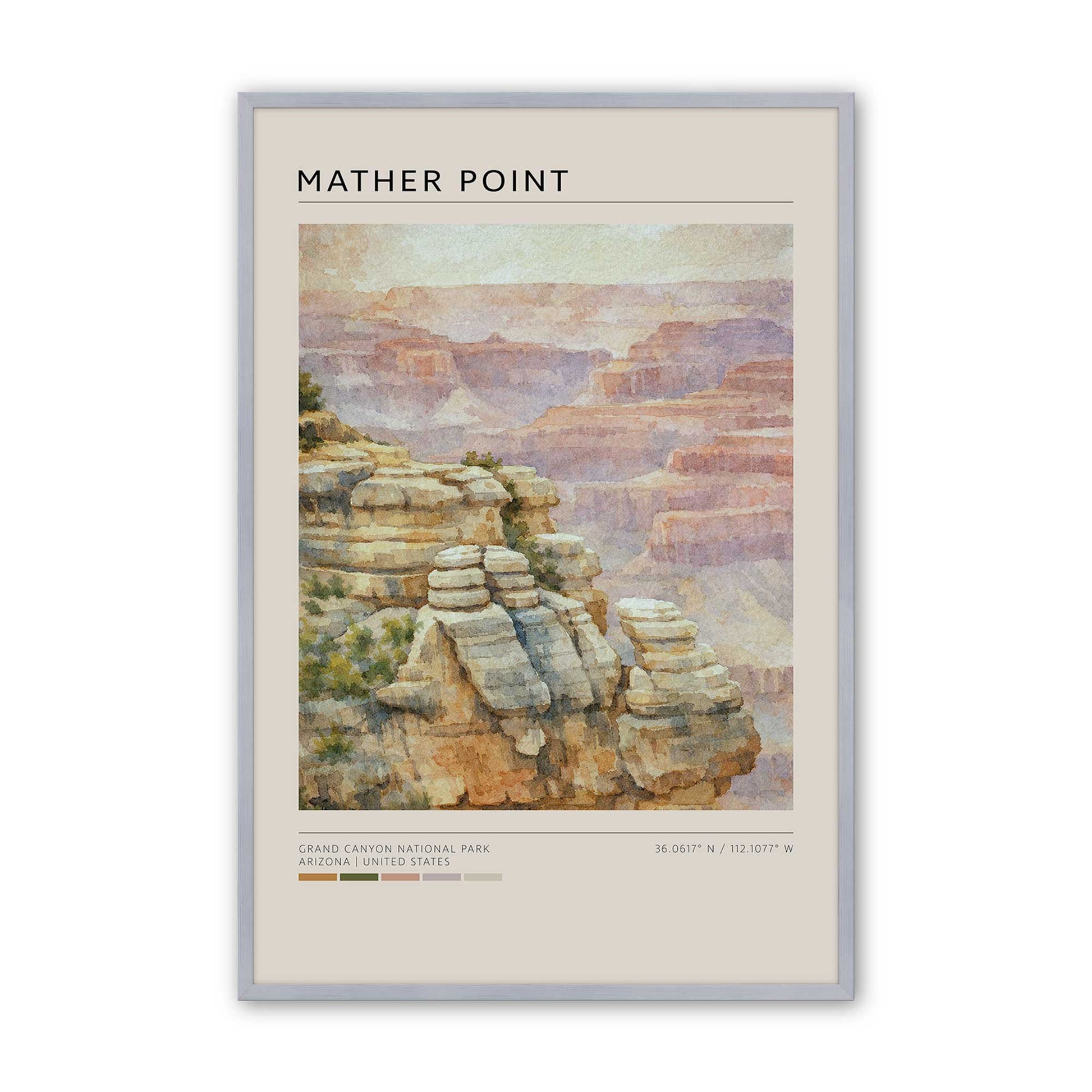 [Color:Polished Chrome], Picture of art in a Polished Chrome frame