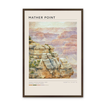 [Color:Belvinder Brown], Picture of art in a Belvinder Brown frame