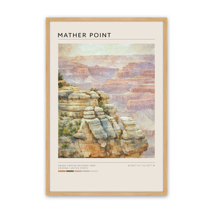 [Color:American Maple], Picture of art in a American Maple frame