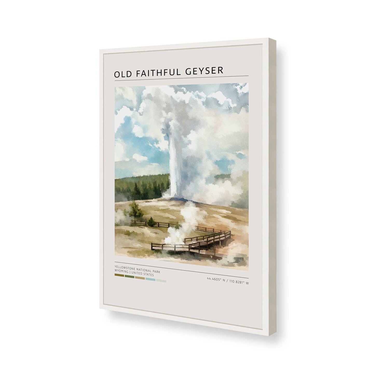 [Color:Opaque White], Picture of art in a Opaque White frame of the corner