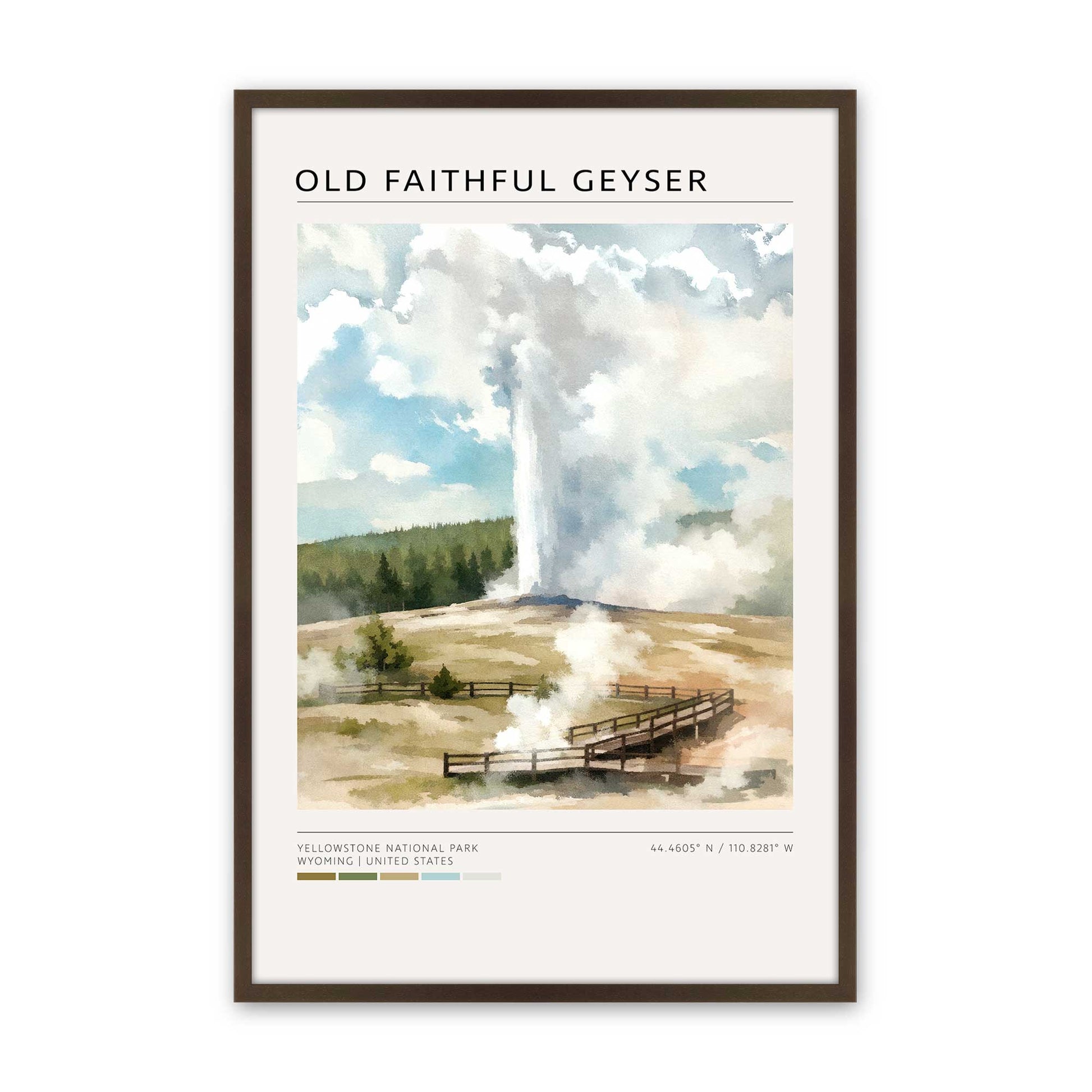 [Color:Brown], Picture of art in a Brown frame
