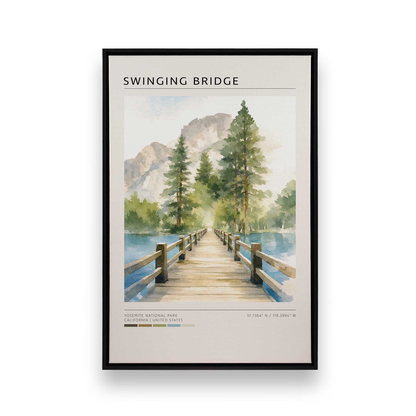 [Color:Satin Black], Picture of art in a Satin Black frame