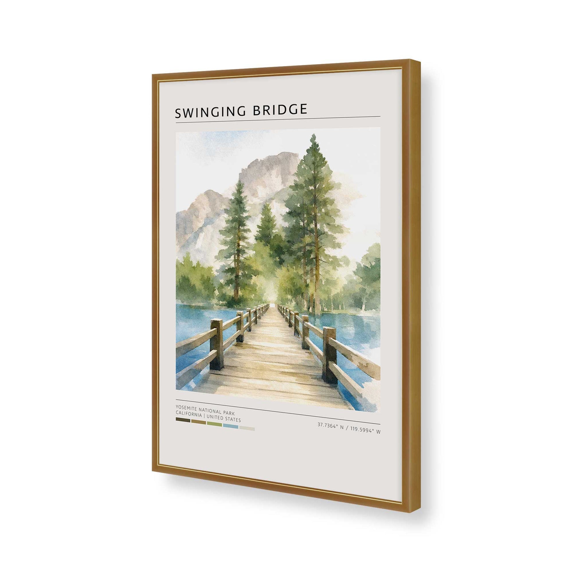 [Color:Polished Gold], Picture of art in a Polished Gold frame of the corner