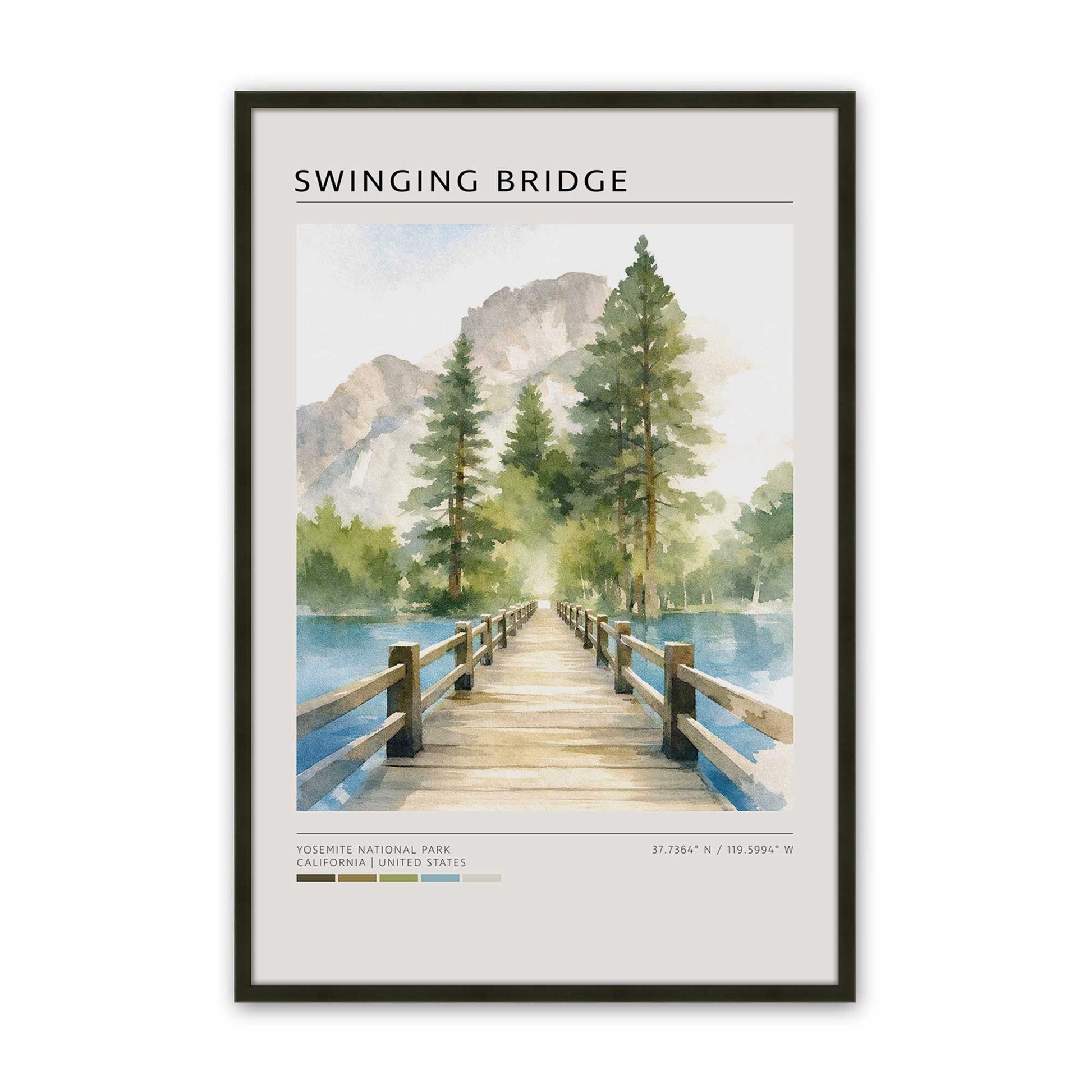 [Color:Satin Black], Picture of art in a Satin Black frame