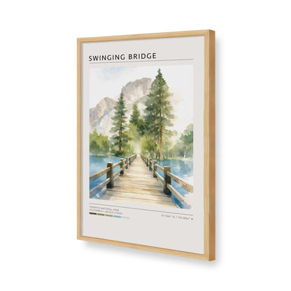 [Color:American Maple], Picture of art in a American Maple frame of the corner