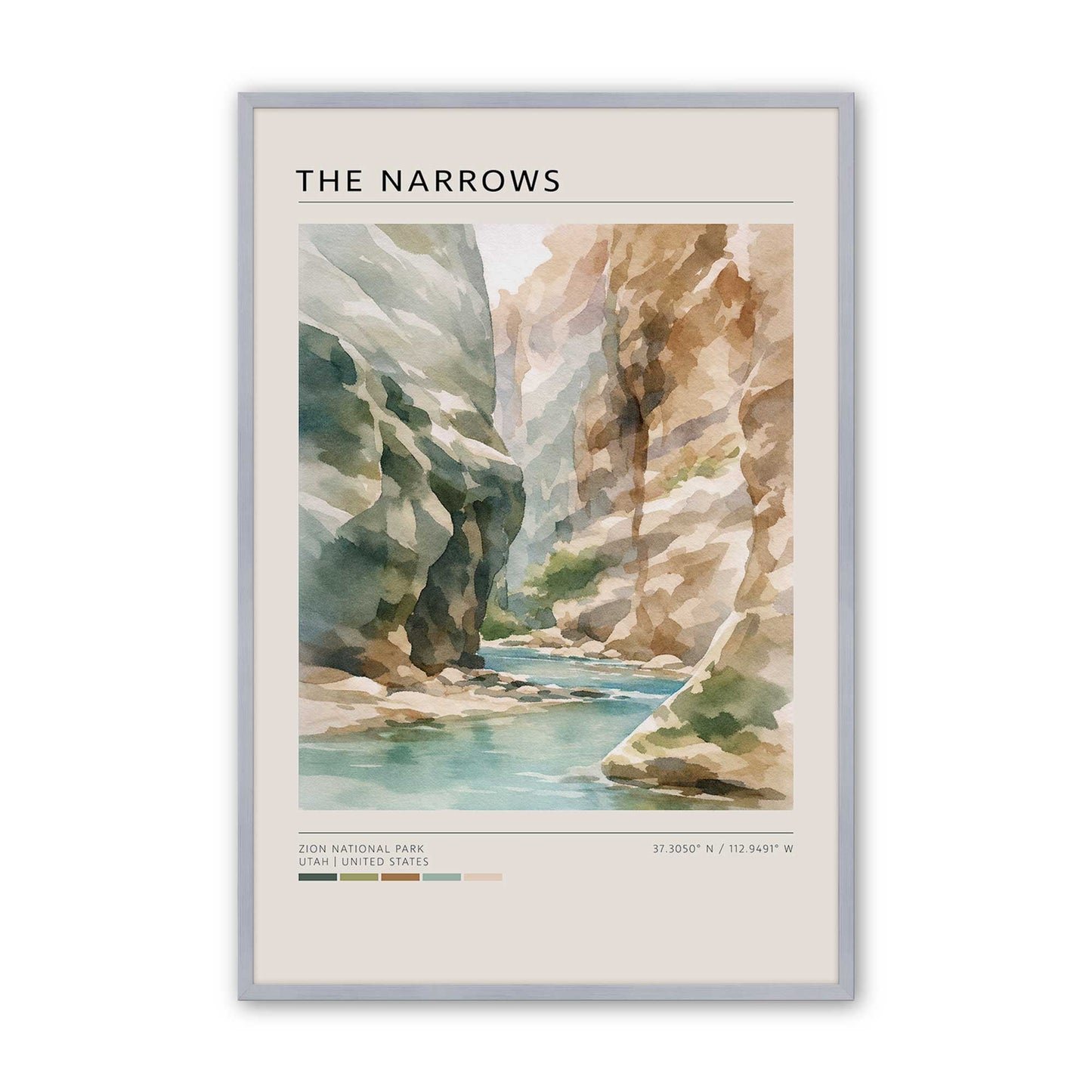 [Color:Polished Chrome], Picture of art in a Polished Chrome frame