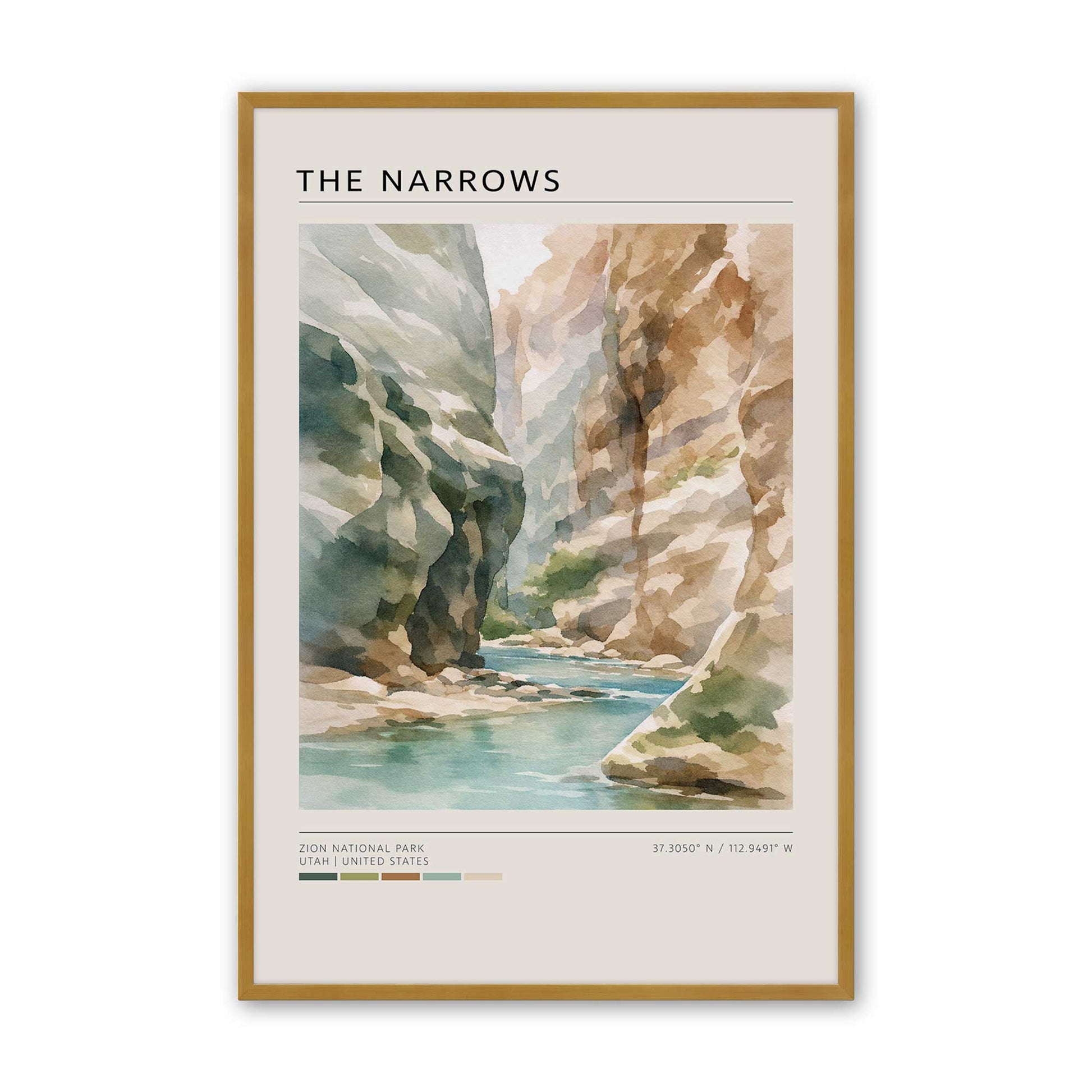 [Color:Polished Gold], Picture of art in a Polished Gold frame