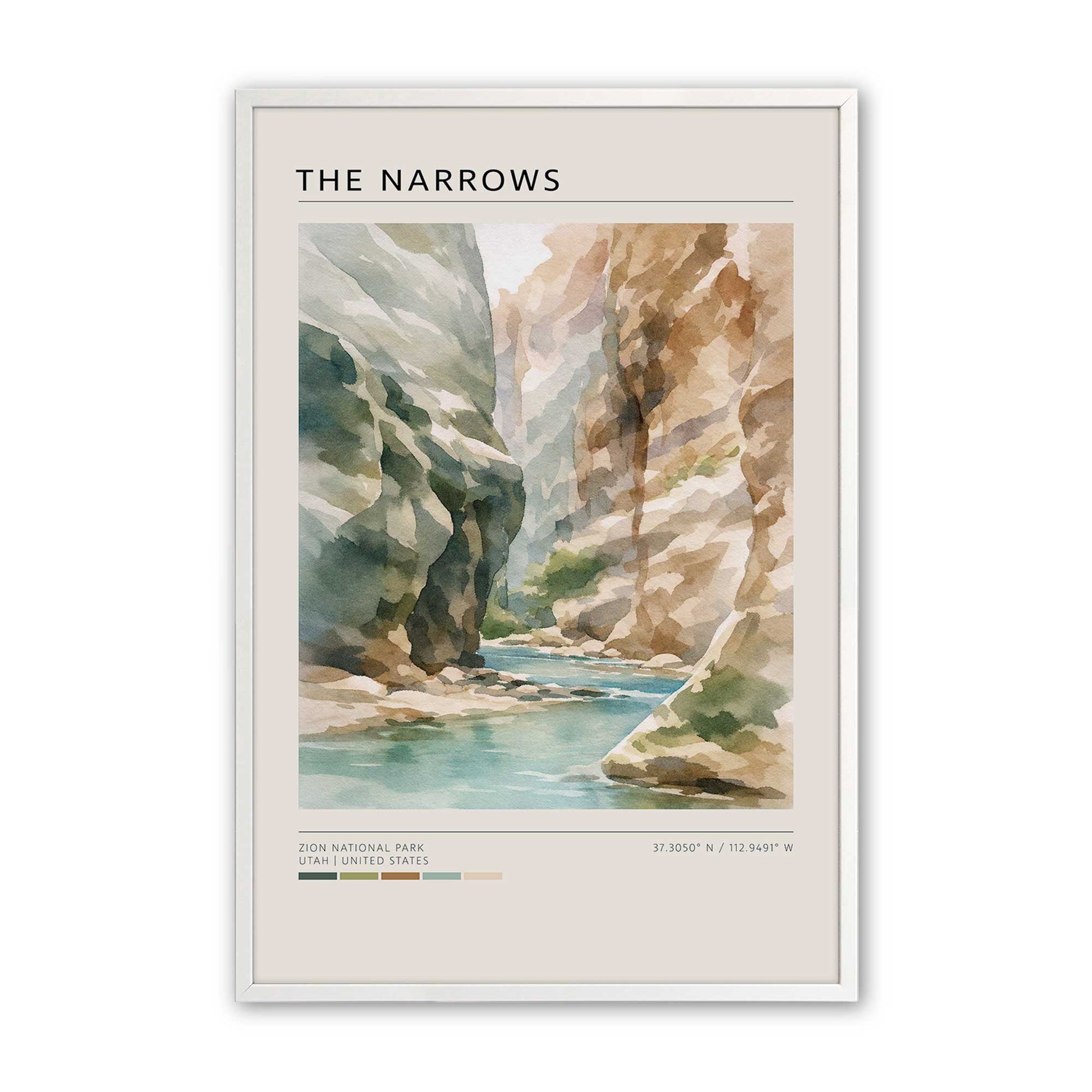 [Color:Opaque White], Picture of art in a Opaque White frame
