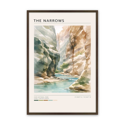 [Color:Brown], Picture of art in a Brown frame