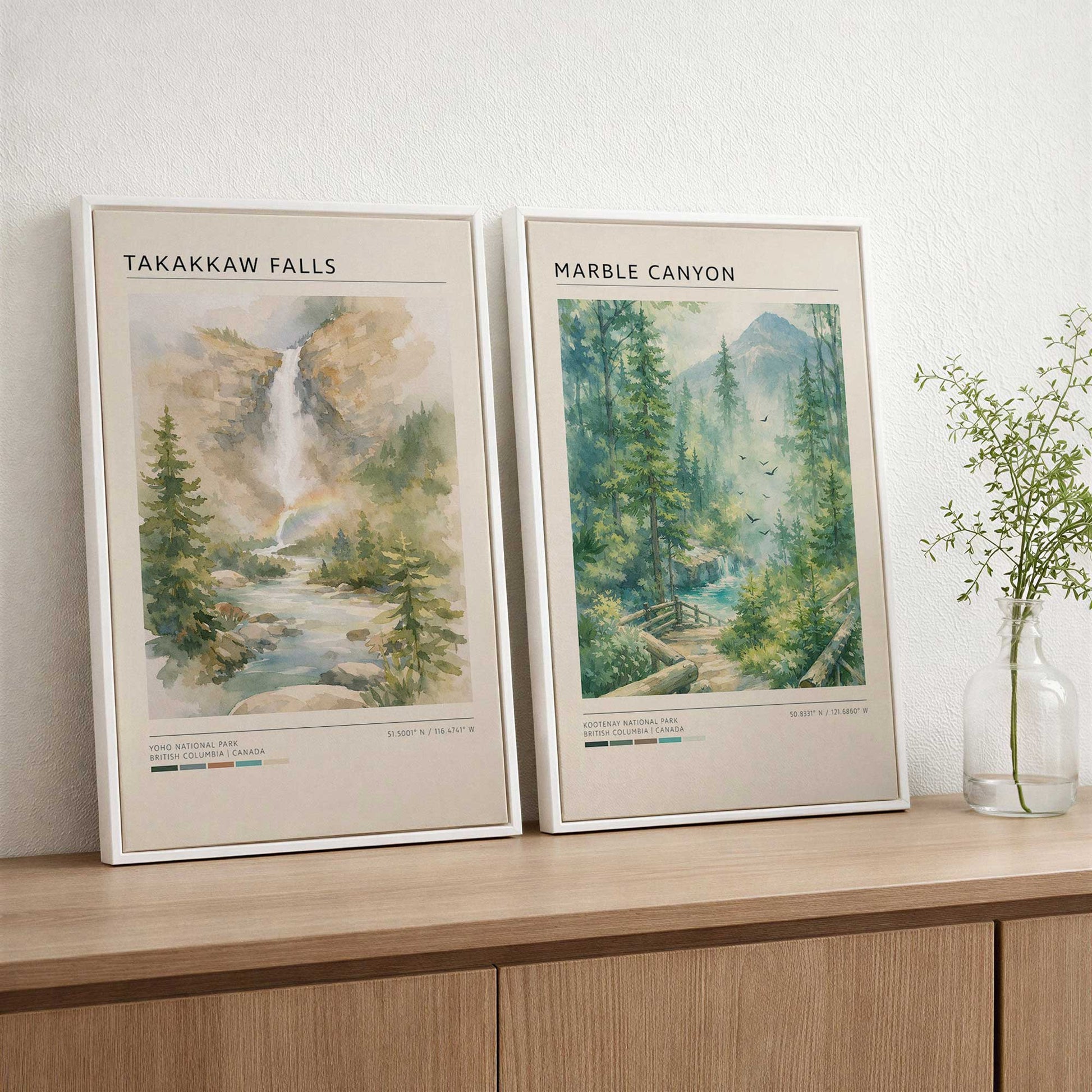 [Color:Walnut], Picture of art in a Walnut frame