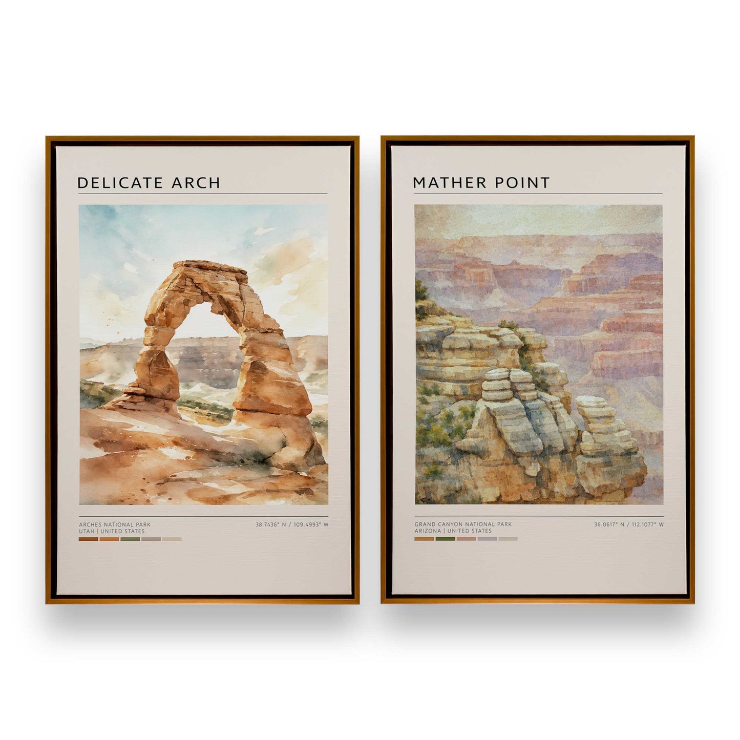 [Color:Polished Gold], Picture of art in a Polished Gold frame