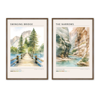 [Color:Walnut], Picture of art in a Walnut frame