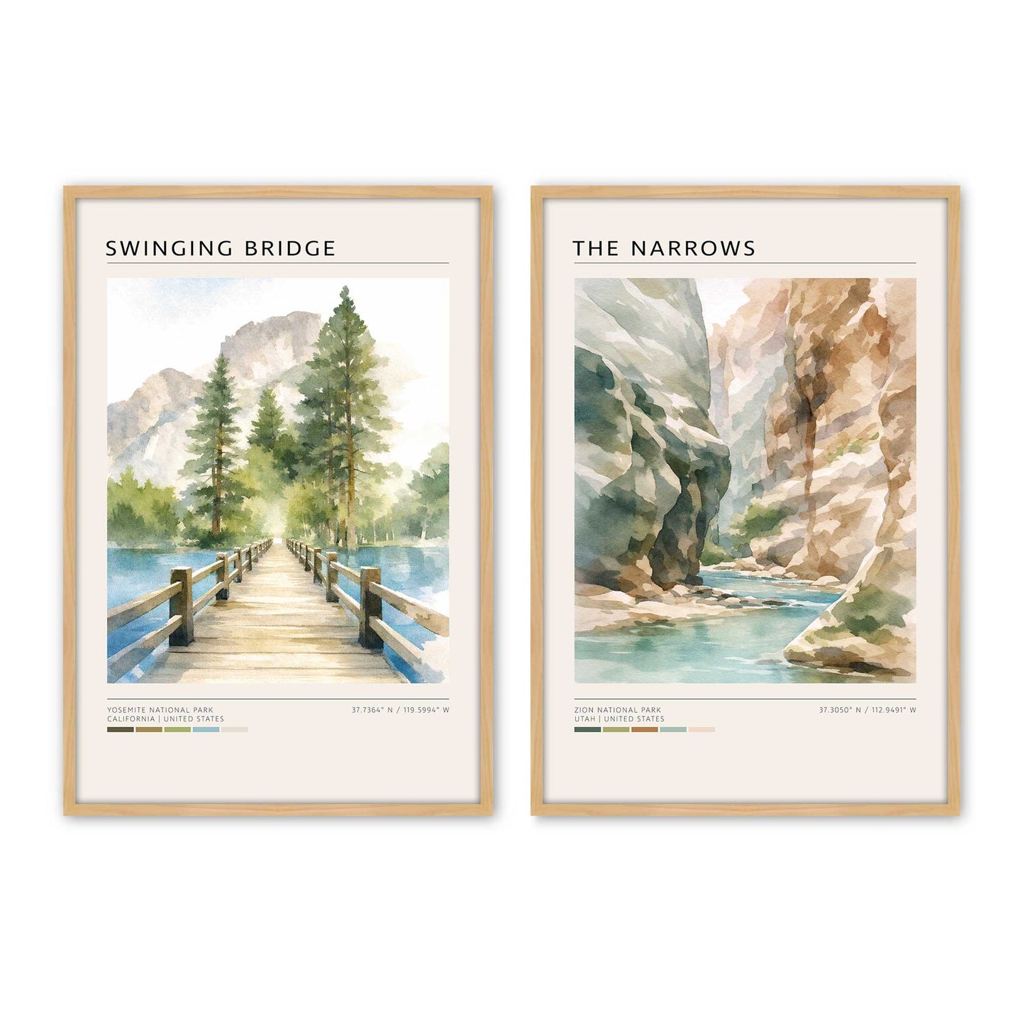 [Color:American Maple], Picture of art in a American Maple frame