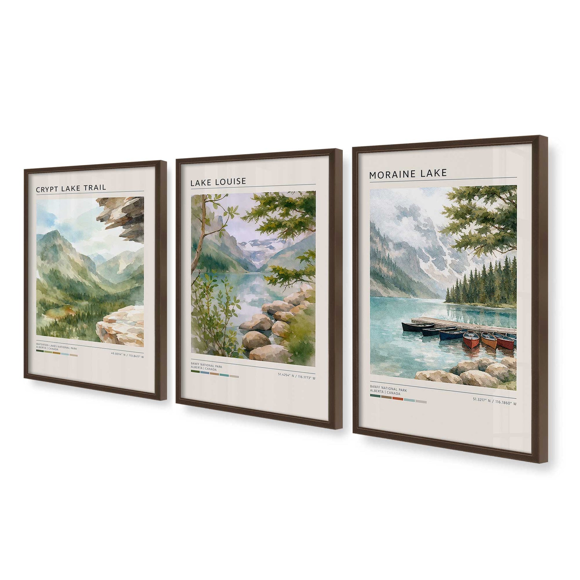 [Color:Belvinder Brown], Picture of art in a Belvinder Brown frame at an angle