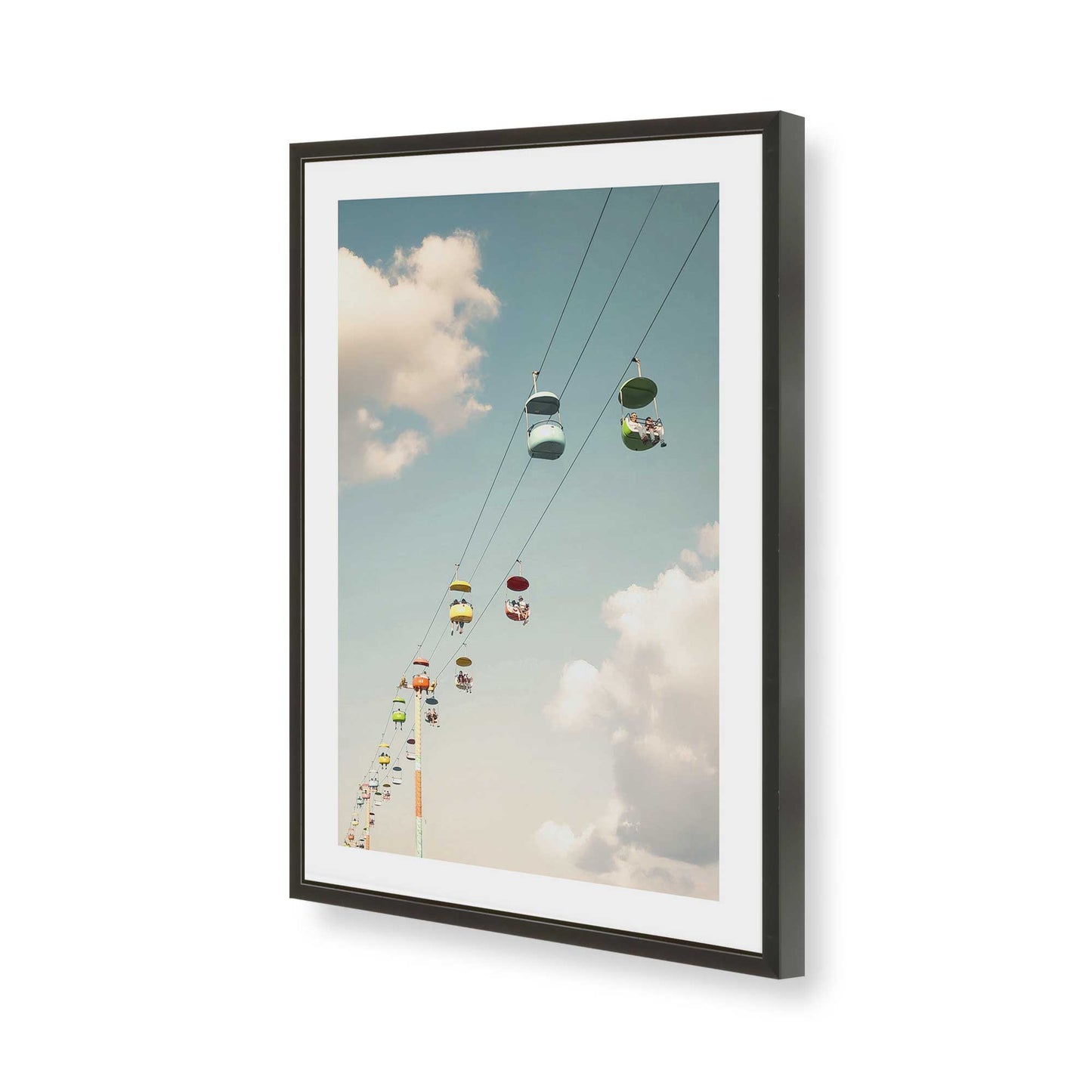 [Color:Satin Black], Picture of art in a Satin Black frame of the corner