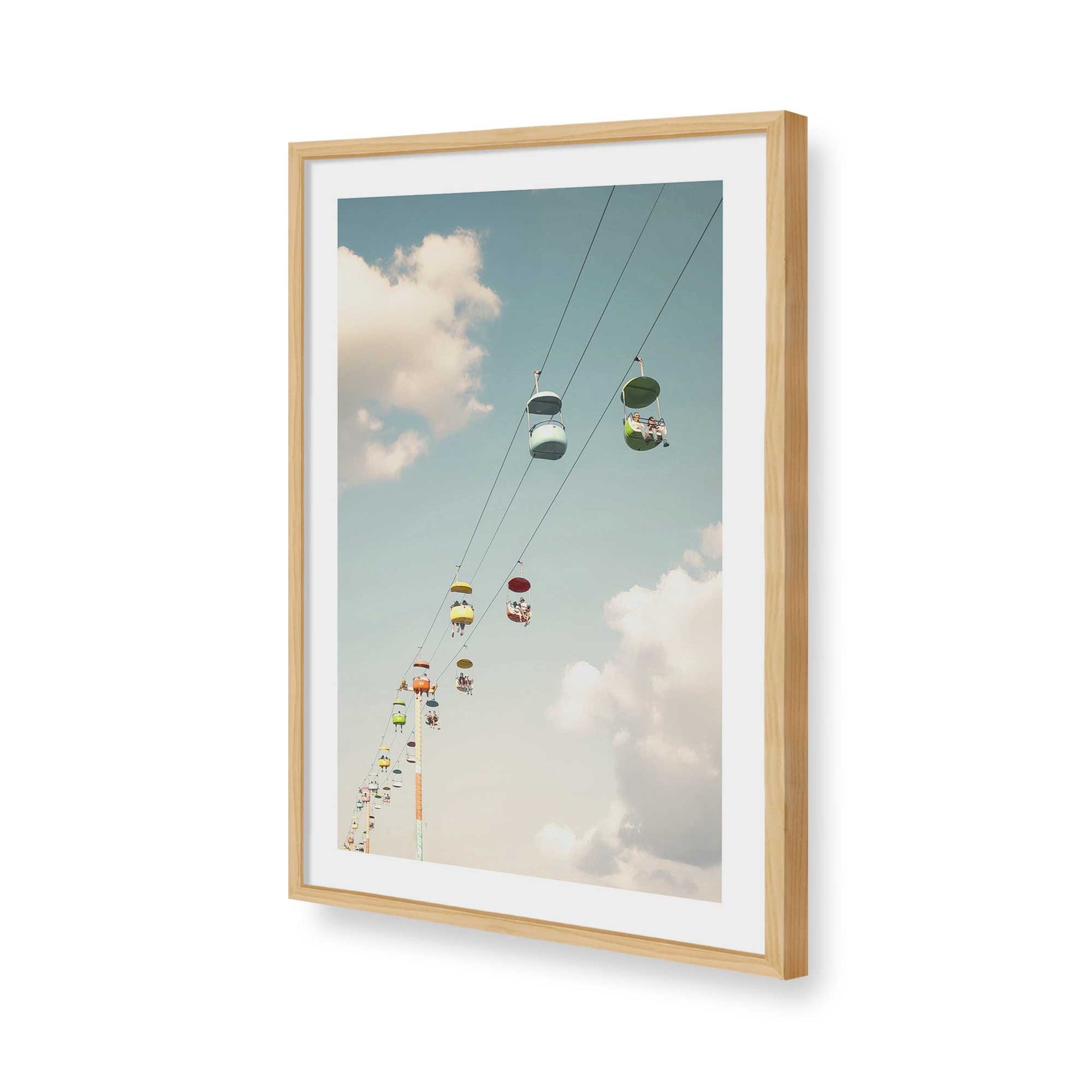 [Color:American Maple], Picture of art in a American Maple frame of the corner