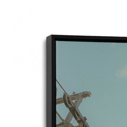 [Color:Satin Black], Picture of art in a Satin Black frame at an angle
