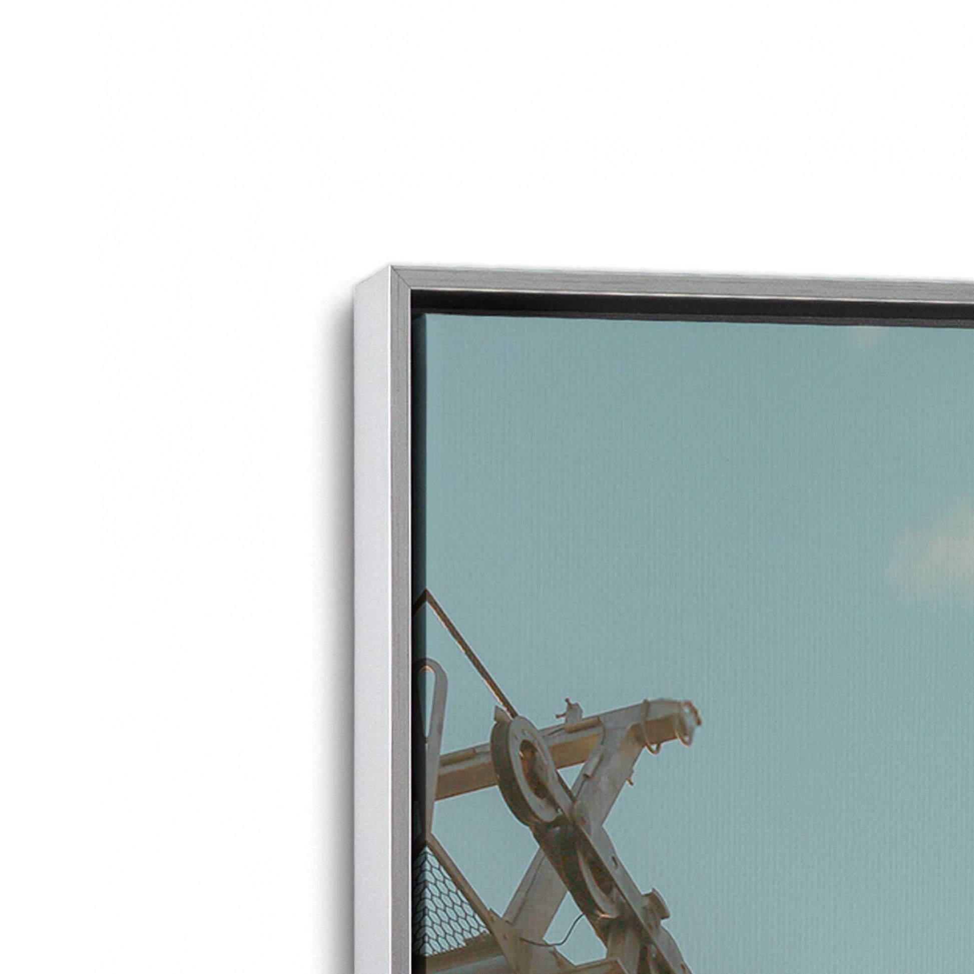 [Color:Polished Chrome], Picture of art in a Polished Chrome frame at an angle