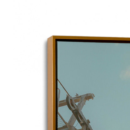 [Color:Polished Gold], Picture of art in a Polished Gold frame at an angle