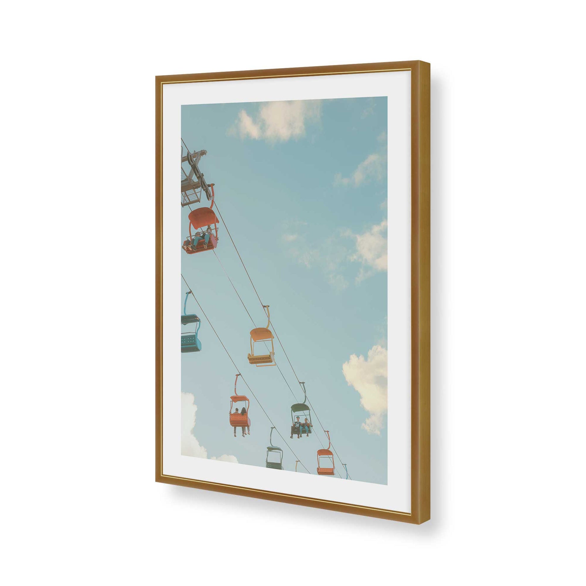 [Color:Polished Gold], Picture of art in a Polished Gold frame of the corner
