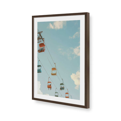 [Color:Brown], Picture of art in a Brown frame of the corner