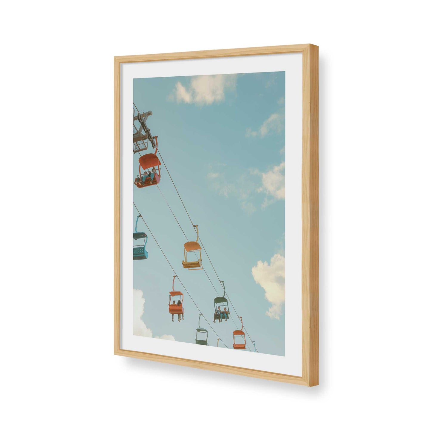 [Color:American Maple], Picture of art in a American Maple frame of the corner