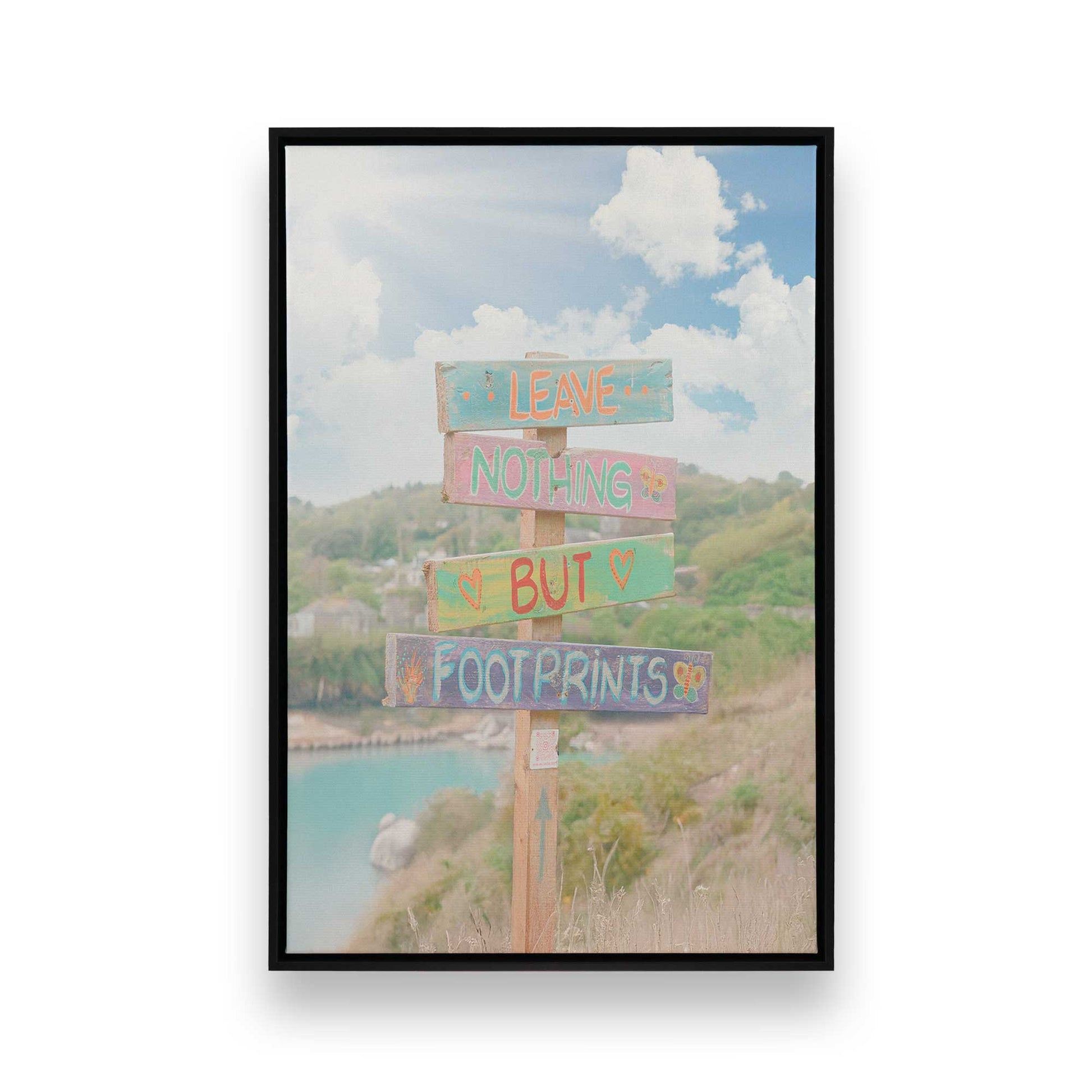 [Color:Satin Black], Picture of art in a Satin Black frame