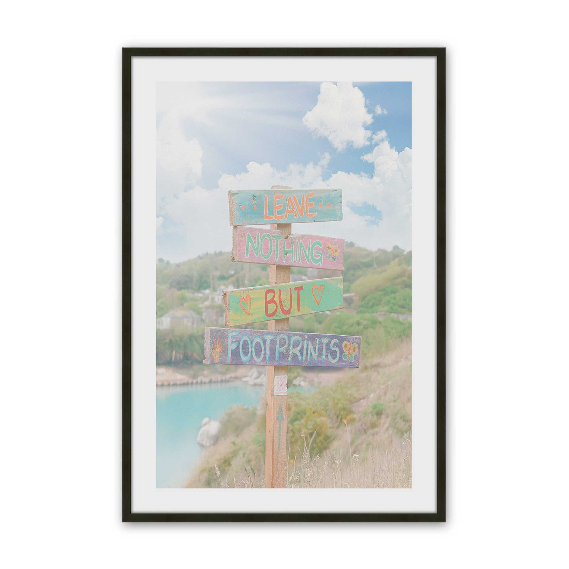 [Color:Satin Black], Picture of art in a Satin Black frame