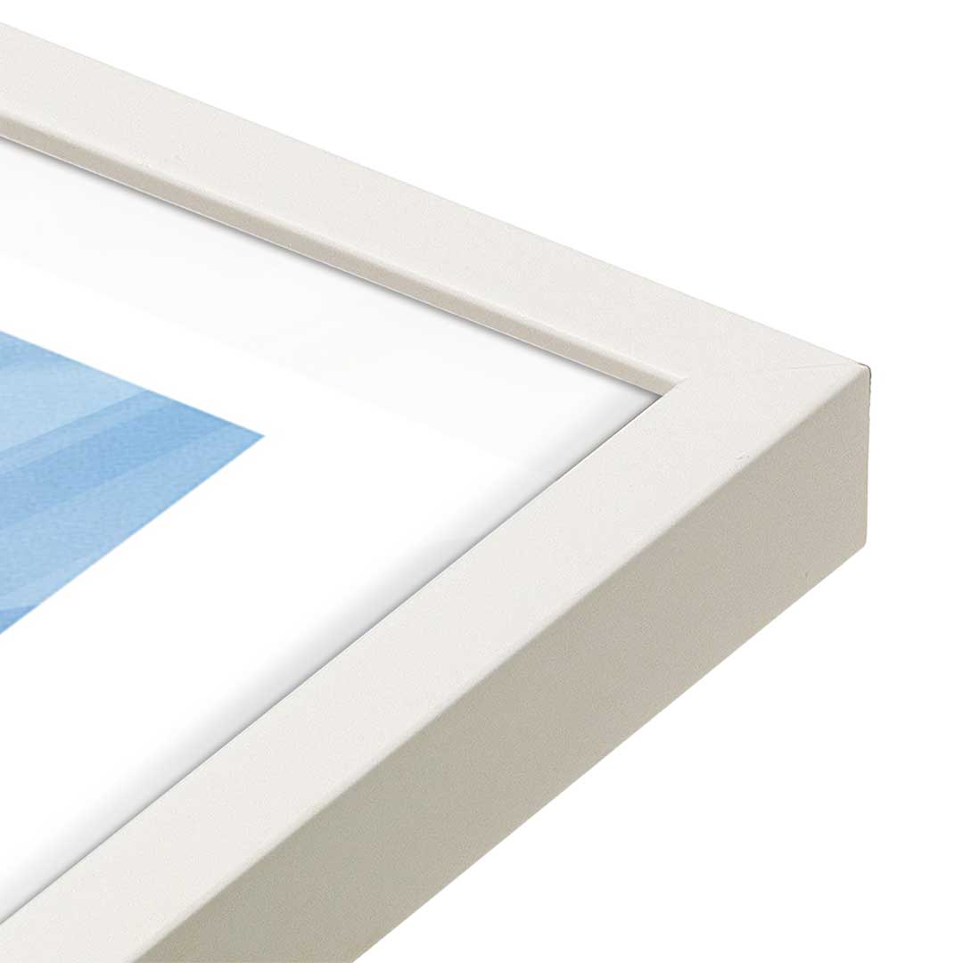 [Color:Opaque White], Picture of art in a Opaque White frame at an angle