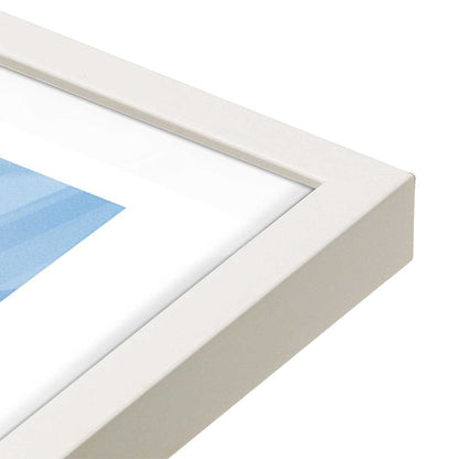 [Color:Opaque White], Picture of art in a Opaque White frame at an angle