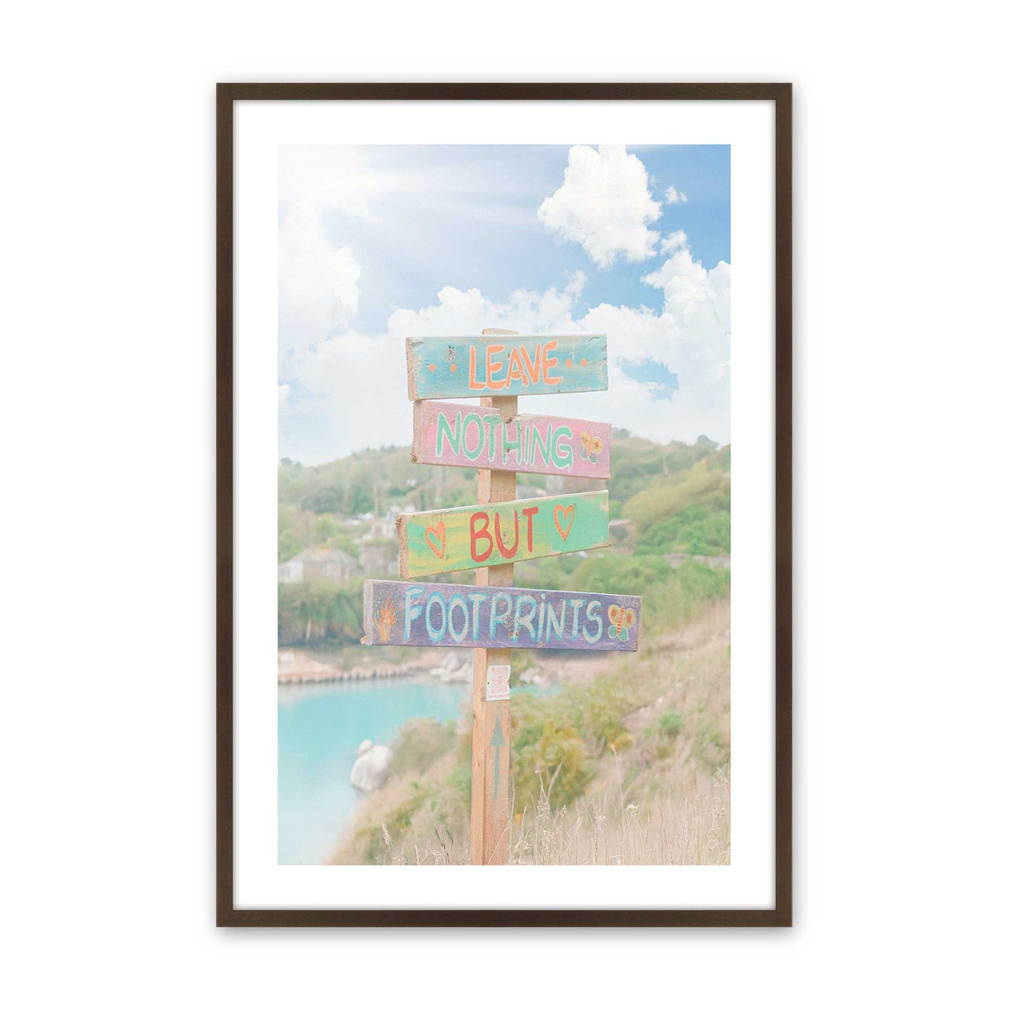 [Color:Brown], Picture of art in a Brown frame