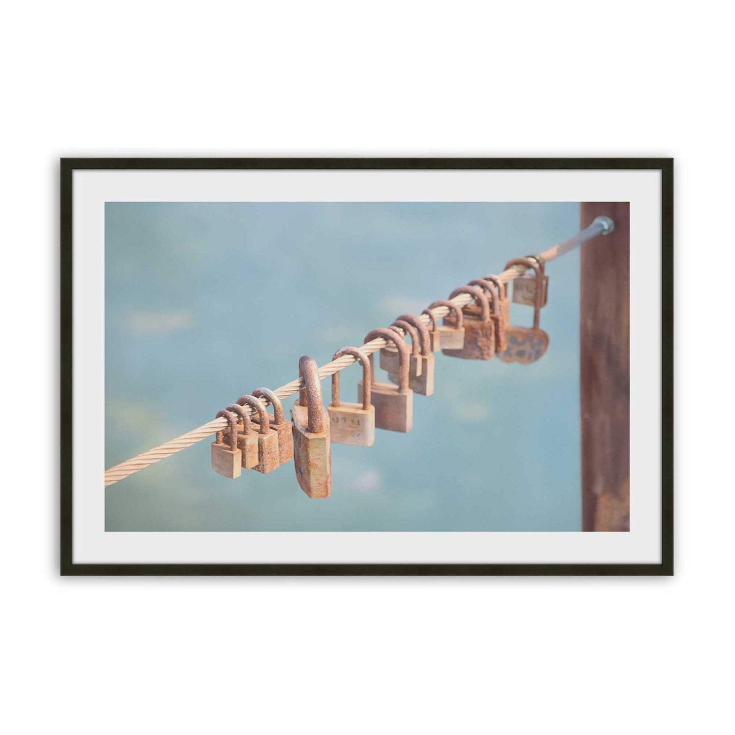 [Color:Satin Black], Picture of art in a Satin Black frame