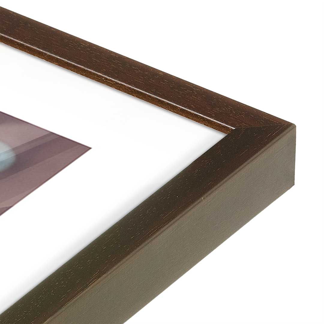 [Color:Belvinder Brown], Picture of art in a Belvinder Brown frame at an angle
