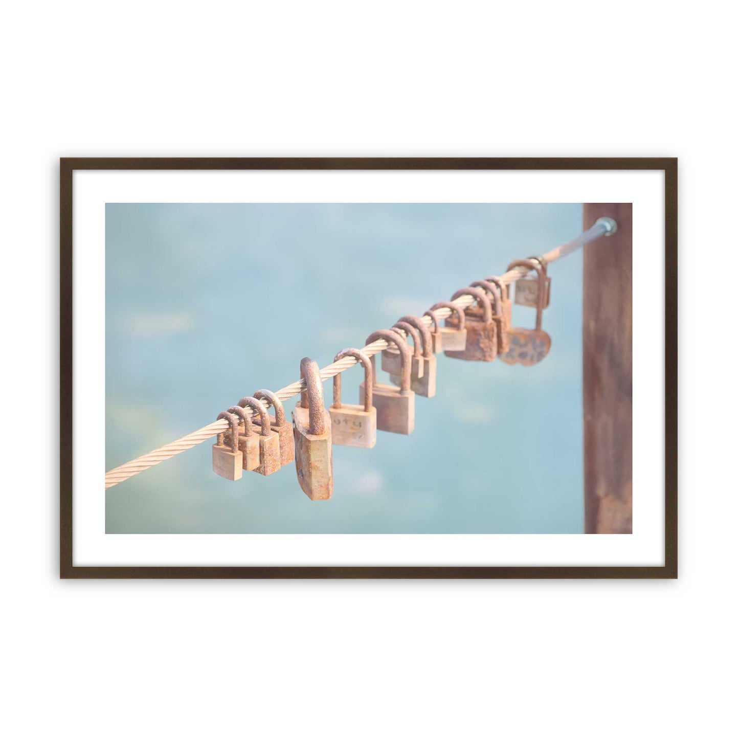 [Color:Brown], Picture of art in a Brown frame