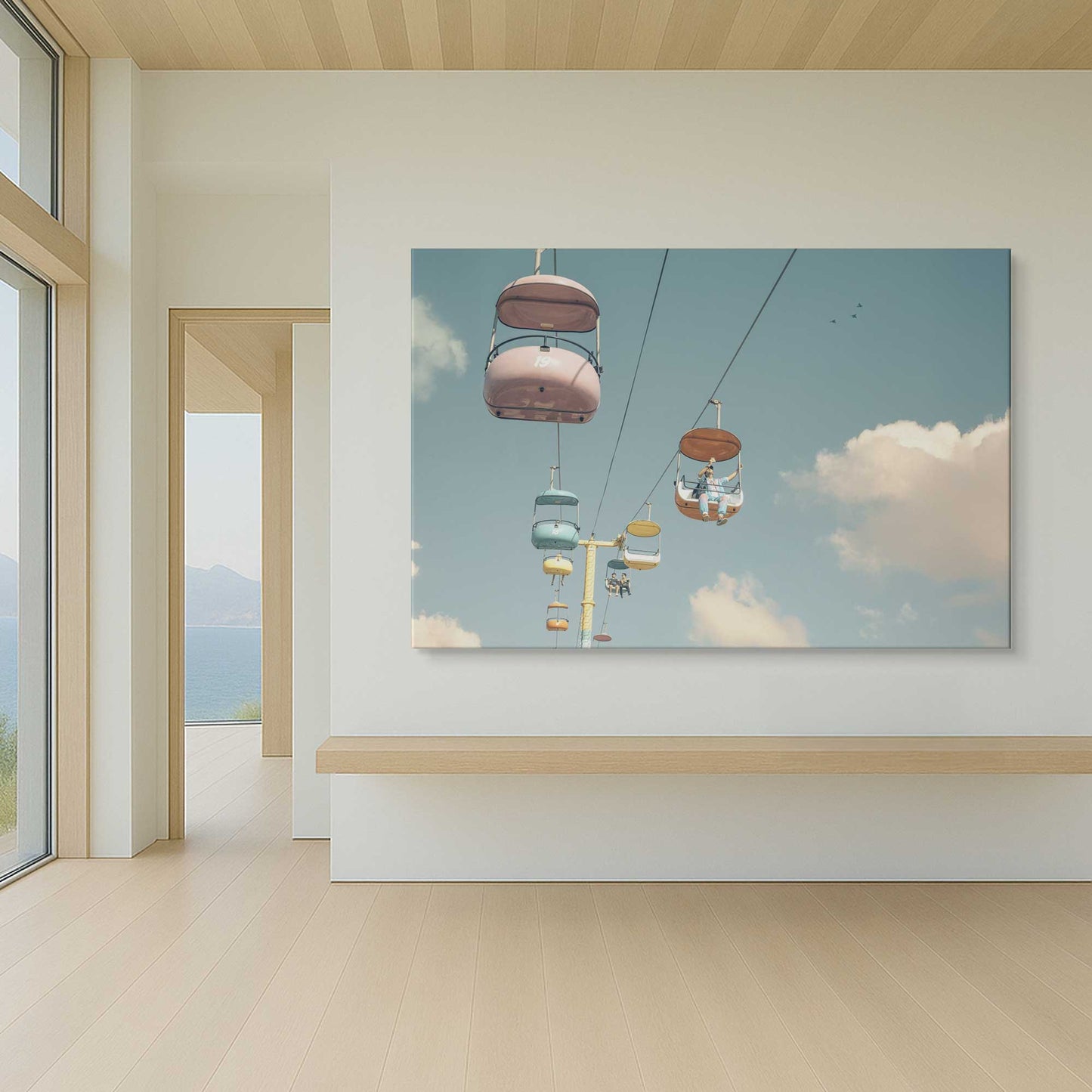[Color:Stretched Canvas], Picture of art in a room