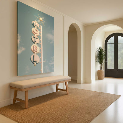 [Color:Stretched Canvas], Picture of art in a room