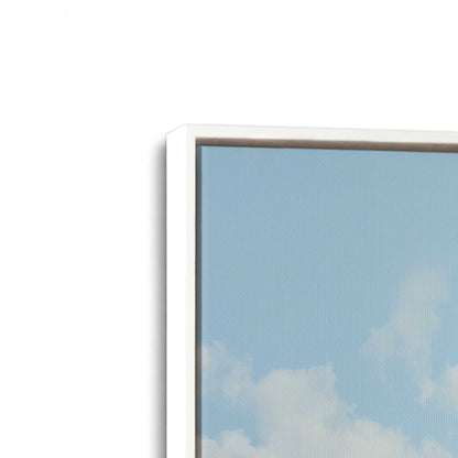 [Color:Opaque White], Picture of art in a White frame at an angle