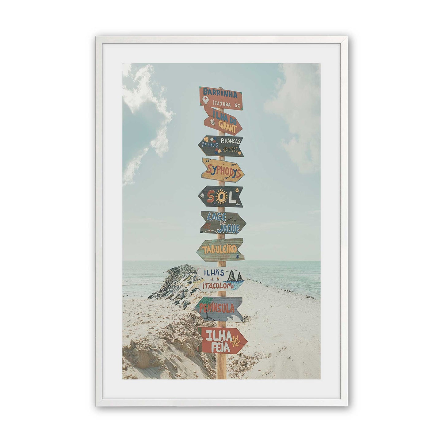 [Color:Opaque White], Picture of art in a Opaque White frame