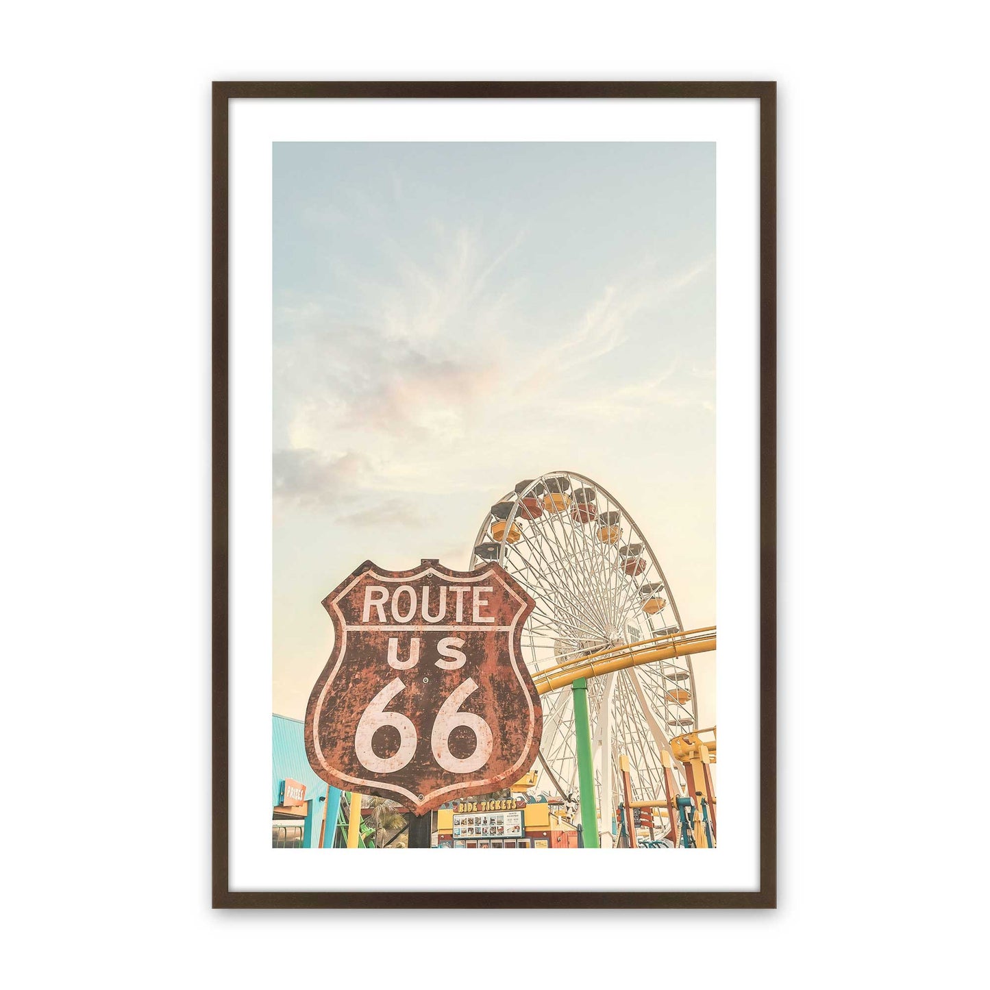 [Color:Brown], Picture of art in a Brown frame