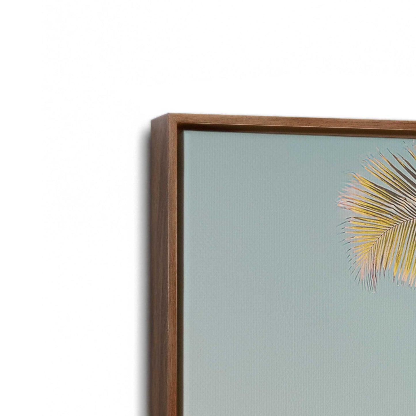 [Color:Walnut], Picture of art in a Walnut frame at an angle