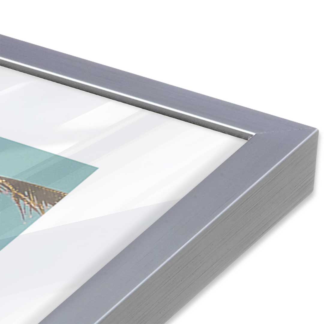 [Color:Polished Chrome], Picture of art in a Polished Chrome frame at an angle