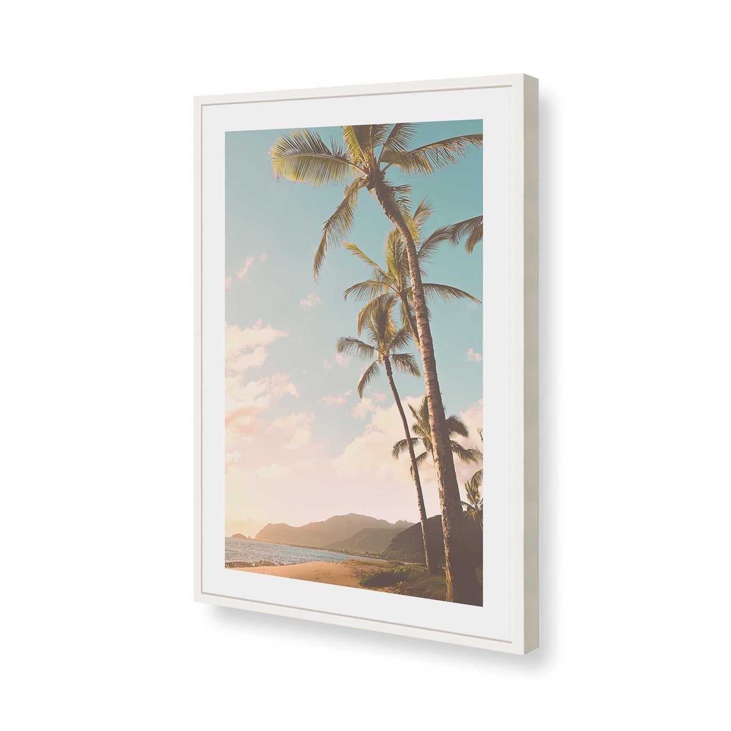 [Color:Opaque White], Picture of art in a Opaque White frame of the corner