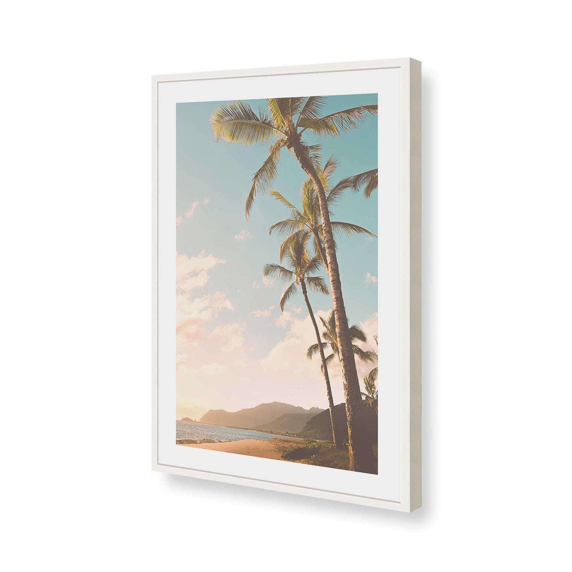 [Color:Opaque White], Picture of art in a Opaque White frame of the corner
