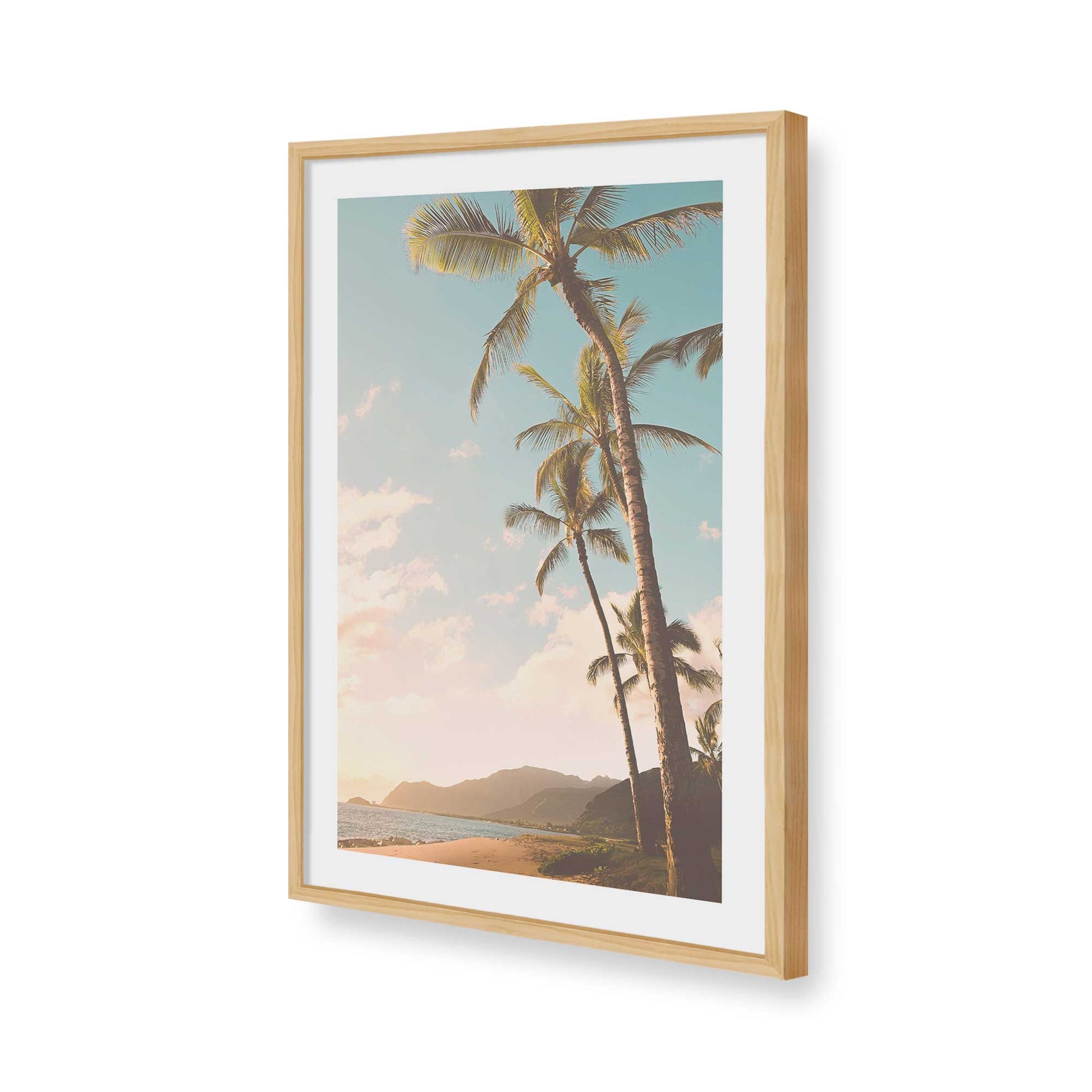 [Color:American Maple], Picture of art in a American Maple frame of the corner