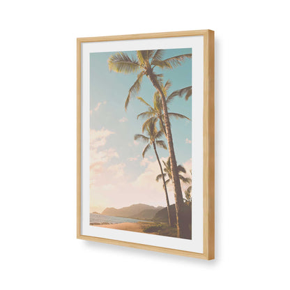 [Color:American Maple], Picture of art in a American Maple frame of the corner